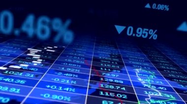 Finansal veya iş göstergeleri arka planı