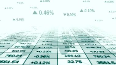Finansal veya iş göstergeleri arka planı