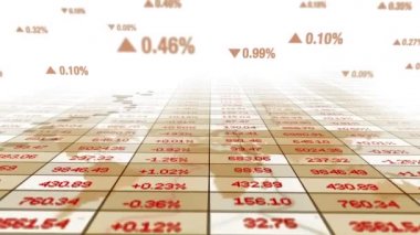 Finansal veya iş göstergeleri arka planı