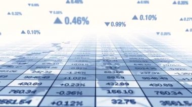 Finansal veya iş göstergeleri arka planı