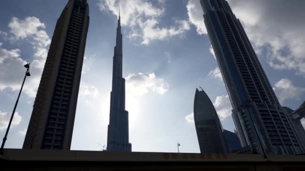 Luftaufnahme Hoher Wolkenkratzer Großstädten — Stockvideo