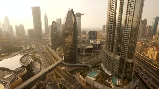 Gündüz Büyük Metropolün Havadan Görünümü — Stok video