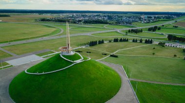 Höyüğün zafer. Minsk. Belarus. Hava.