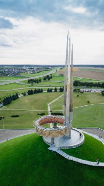 Höyüğün zafer. Minsk. Belarus. Hava.