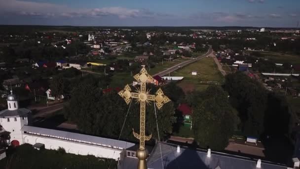 Nikitsky Kloster Pereslavl Zalessky Guld Ring Ryssland Pereslavl Bortom Skogen — Stockvideo