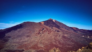Teide. Tenerife 'de volkan. İspanya. Dağlar.