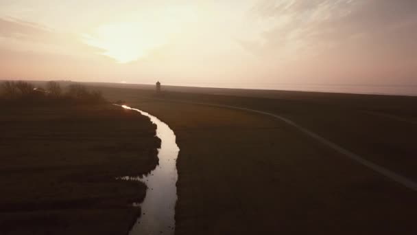 Phare de Pilsum. Allemagne du Nord . — Video