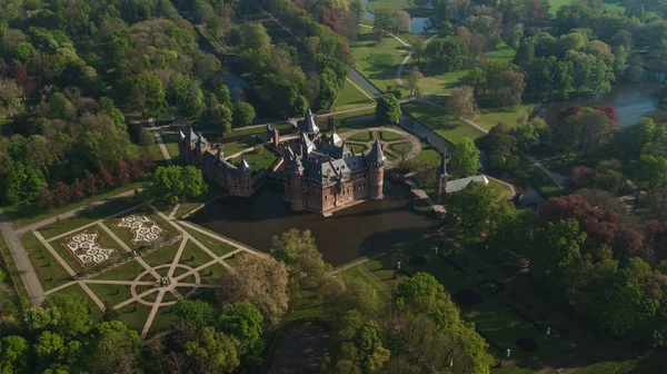 Hollanda Kasteel de Haar De Haar Kalesi Utrecht Hollanda Hava bulunan