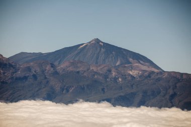 Yukarıdan Teide görünümü. Ulusal Park, Tenerife, Kanarya Adaları, İspanya. 