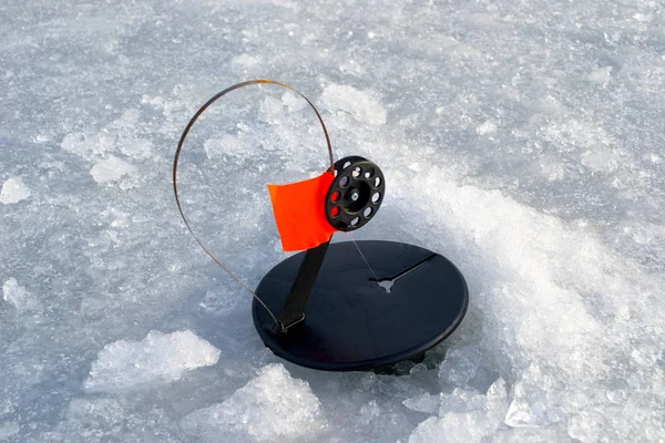 Imitazione Invernale Pesce Pesci Predatori Pesce Imitazione Rotonda Con Una — Foto Stock