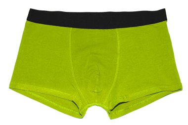 Beyaz arka plan üzerinde izole Erkekler düz boksör külot. 
