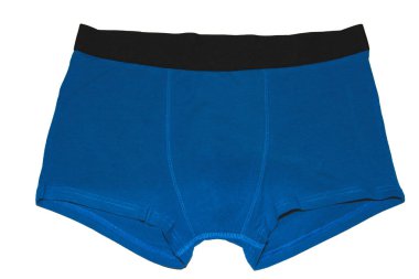 Beyaz arka plan üzerinde izole Erkekler düz boksör külot. 