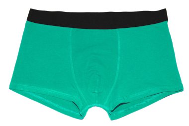 Beyaz arka plan üzerinde izole Erkekler düz boksör külot. 