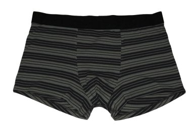 Men's underwear. Boxer briefs isolated on white background. Men's briefs with stripes. clipart