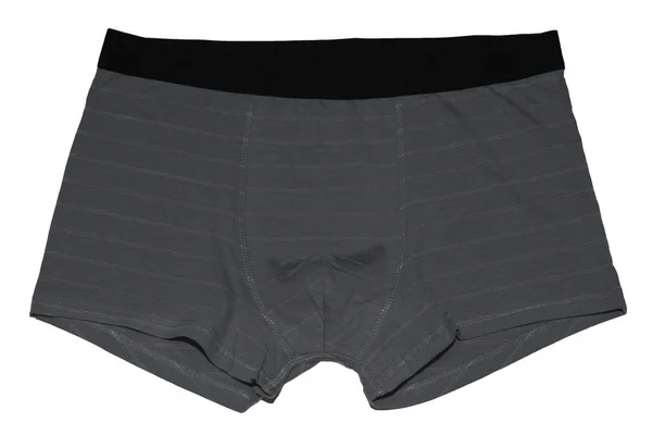 Sous-vêtements pour hommes. Slip Boxer isolé sur fond blanc. Slip homme à rayures . — Photo