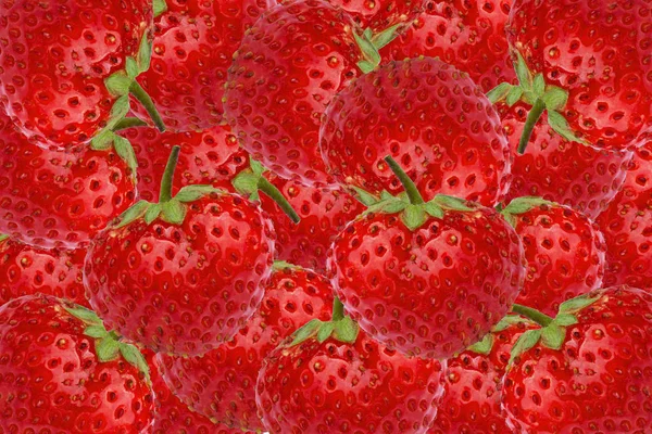Abstraktion Hintergrund Die Textur Von Erdbeeren Erdbeeren Nahaufnahme Weiche Selektive — Stockfoto