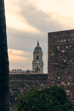 İspanya Malaga Katedrali 'nin çan kulesi