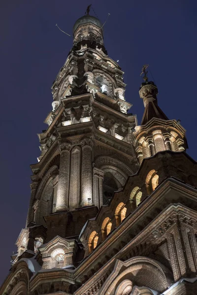 Kazan Russie 2019 Clocher Cathédrale Épiphanie Sur Rue Baumana — Photo