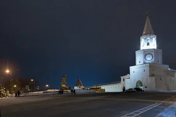 Казань Россия 2019 Спасская Башня — стоковое фото