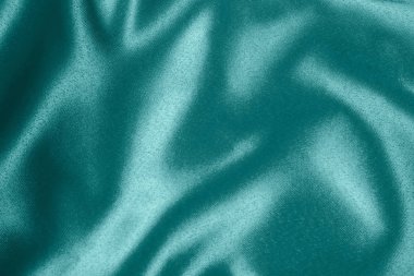 Portre sakinleştirmek ışık mavi saten kumaş