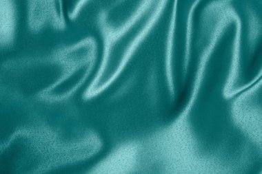 Portre sakinleştirmek ışık mavi saten kumaş