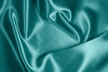 Portre sakinleştirmek ışık mavi saten kumaş