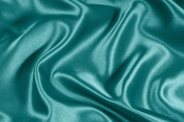 Portre sakinleştirmek ışık mavi saten kumaş