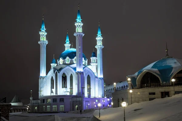 Kazan, Rusya Federasyonu - 01.12.2019 Kazan Kremlin Kul Şerif Camii