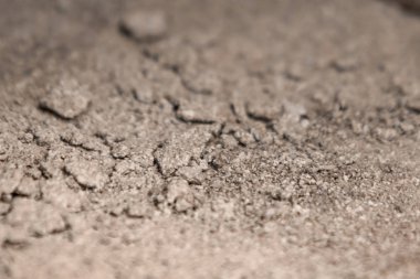 Çamur, kil, toprak yakın çekim denetimi.