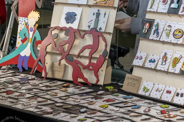 Kazan Russie 2019 Open Space Market Event Porte Figurines Fait — Photo