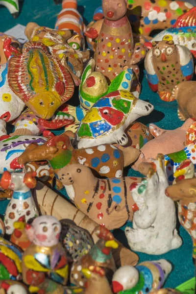 Kazan Rusland 2019 Maslenitsa Carnaval Clay Speelgoed — Stockfoto