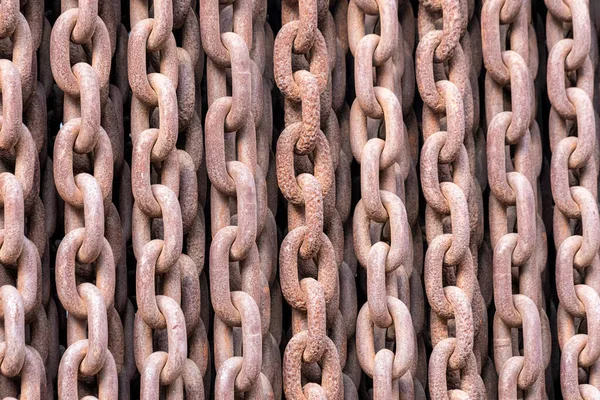 Old Rusty Chains Illustrating Concept Terror Iron Curtain — Stock Photo, Image