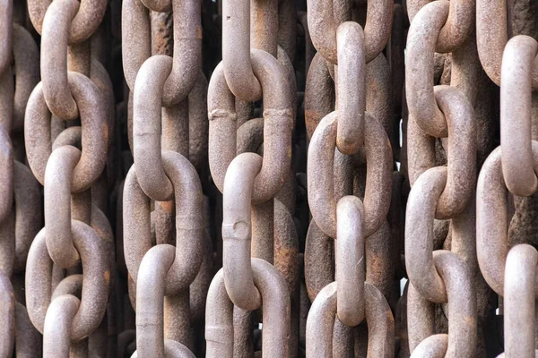 Old Rusty Chains Illustrating Concept Terror Iron Curtain — Stock Photo, Image