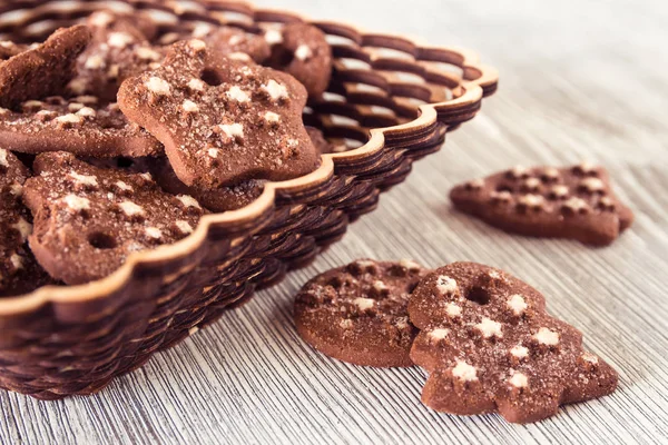 Christmas Cookies Trä Bakgrund — Stockfoto