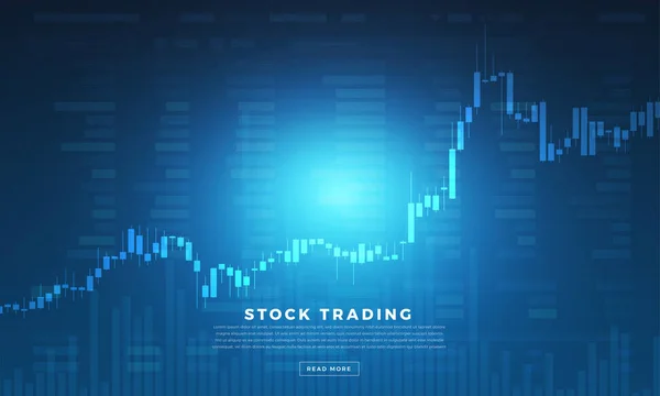 Flat Design Concept Stock Exchang Trader Financial Market Business Graph — Stock Vector