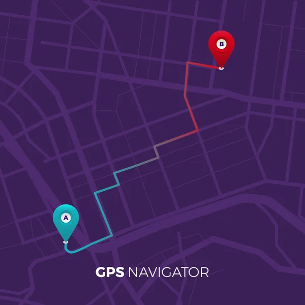 Konum Navigator konsepti — Stok Vektör