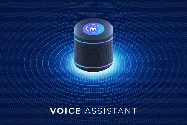 Voice Assistant Sakernas Internet — Stock vektor
