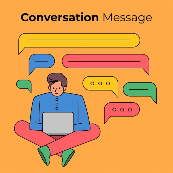 Ilustrações Conceito Design Plano Pessoas Conversão Designer Trabalho Conversão Creatalk — Vetor de Stock