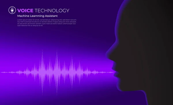 コンセプトデザイン音声技術 アイソメ イラストベクトル 機械学習やAiに話しかけるアシスタント接続デバイス モノのインターネット — ストックベクタ