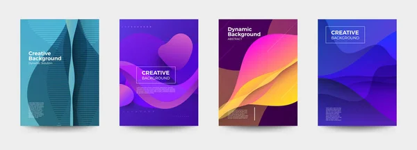 Design de couverture fond dynamique — Image vectorielle