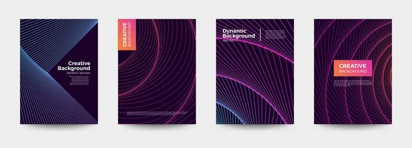 Design de couverture fond dynamique — Image vectorielle
