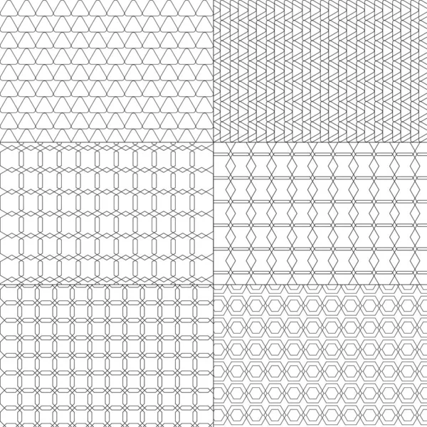 Vektorsatz Mit Minimalem Muster Geometrische Linien Und Formgestaltung Vektorillustration — Stockvektor