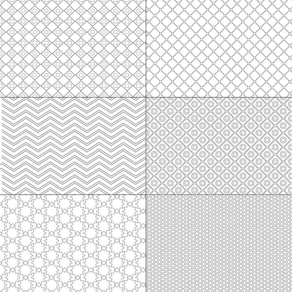 Vector Set Minimal Pattern Geometric Line Shape Design Vector Illustrate — Stock Vector