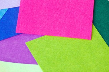 keçe, gökkuşağı renk renkli sayfaları kümesi