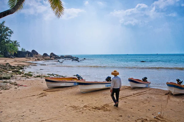 Sanya Adası Çin güneşli günde