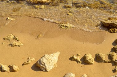 Ayrıntı Kıbrıs Paphos Beach yakından