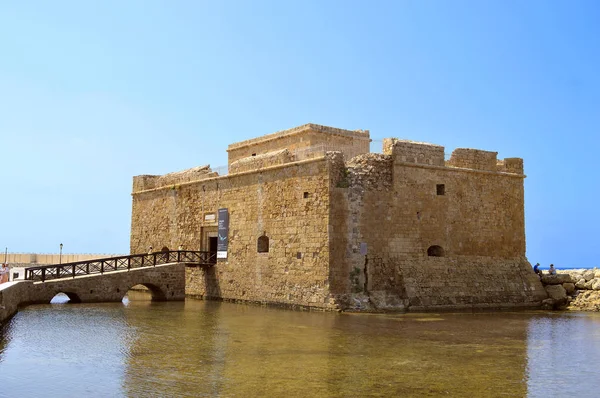 Histórico Castillo Paphos Puerto Paphos Chipre — Foto de Stock