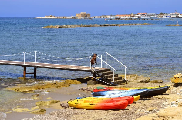 Kano Paphos Beach Een Toeristische Resort Cyprus — Stockfoto