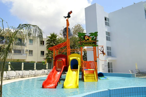 Sunconnect Sofianna Paphos Chipre Grécia Junho 2018 Piscina Infantil Resort — Fotografia de Stock