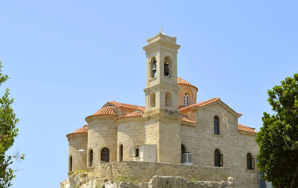 Agia Kyriaki Chrysopolitissa Kilisesi, Paphos, Kıbrıs, Yunanistan - 4 Haziran 2018: Agia Kyriaki Chrysopolitissa kilise Paphos'deki / daki Rum Ortodoks Kilisesi